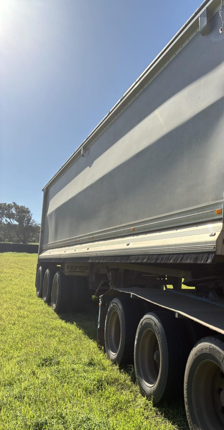 before aluminium trailer shine