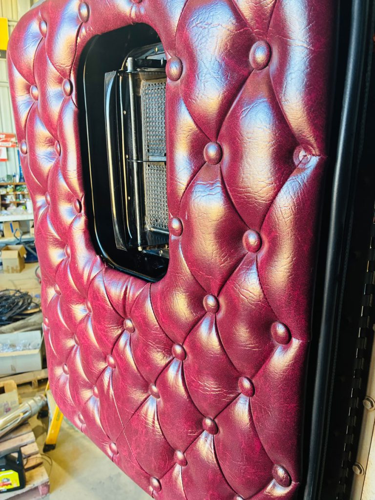 detail cleaned truck interior leather cabin seat
