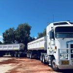 newly washed kenworth truck double