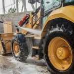 washing tractor manually car wash